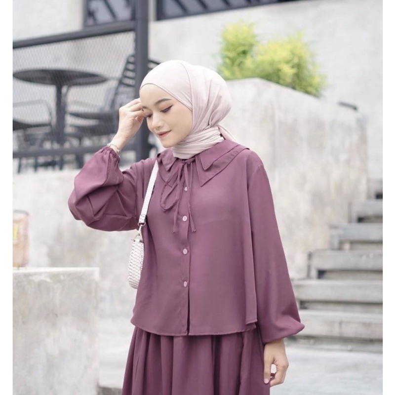 MIA BASIC BLOUSE / KEMEJA WANITA / BLOUSE WANITA TALI