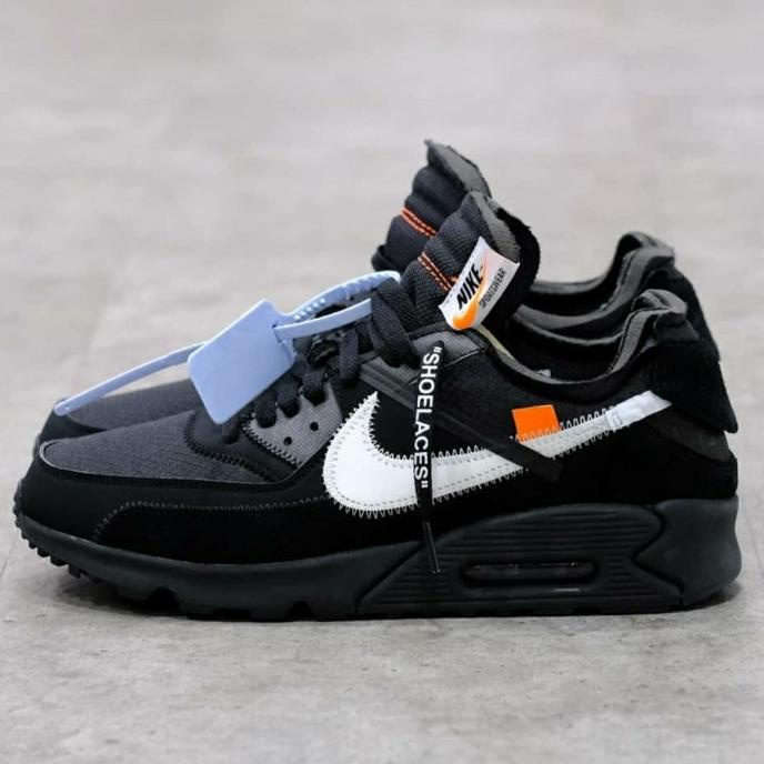 Sepatu Nike Air Max 90 x Off-White Black