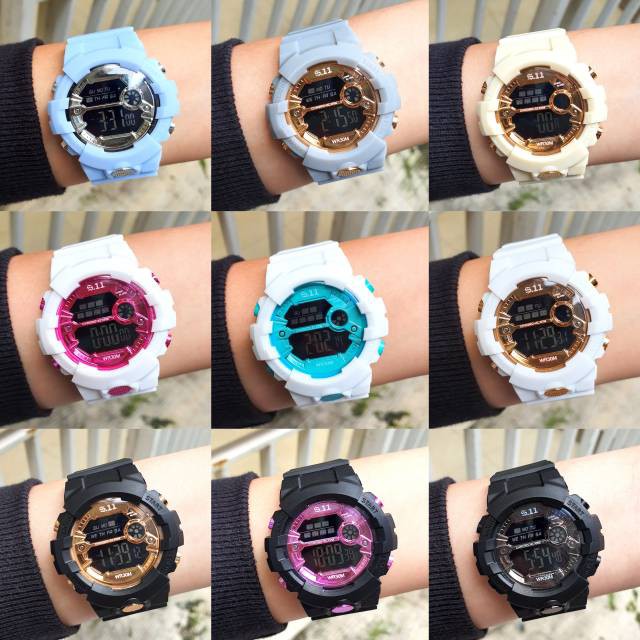 COLORFULL JAM TANGAN SPORTY DIGITAL LED PRIA/WANITA