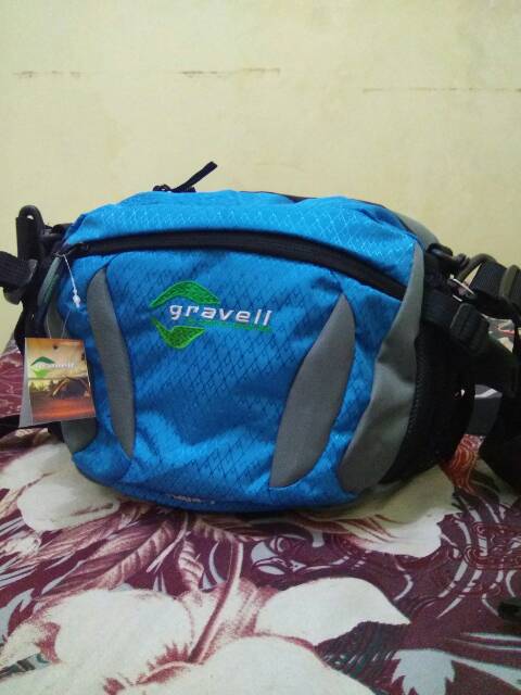 Tas Selempang Gravell Bisa Pinggang Travel Pouch Waistbag Bodypack