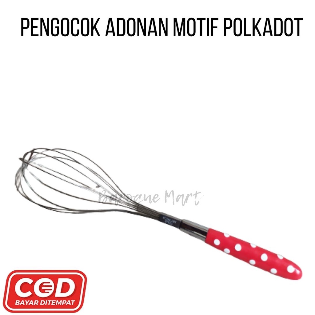 Kocokan Alat Kocok Pengocok Pengaduk Pencampur Telur Adonan Kue Roti Bolu Tepung Stainless Manual Ta