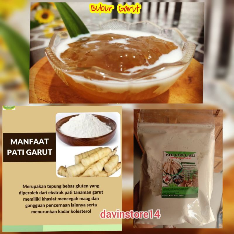 

TEPUNG PATI GARUT / TEPUNG PATHI GERUT / TEPUNG IRUT / ARROWROOT POWDER / JENGKIRUT kemasan 1kg