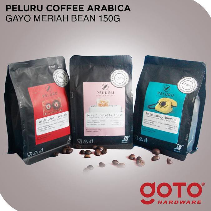 

Kopi- PELURU COFFEE ARABICA GAYO MERIAH BEAN Arabika Espresso Biji Kopi Aceh - 150 Gr -Biji-Kopi.