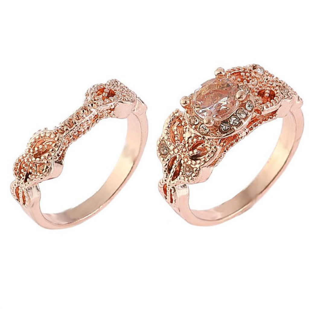 Hu Hu Hu Hu Hu Alat Bantu Pasang Kacamata♡ 1 Set Cincin Berlian Imitasi Bentuk Bulat Bahan Alloy Gaya Vintage Untuk Wanita