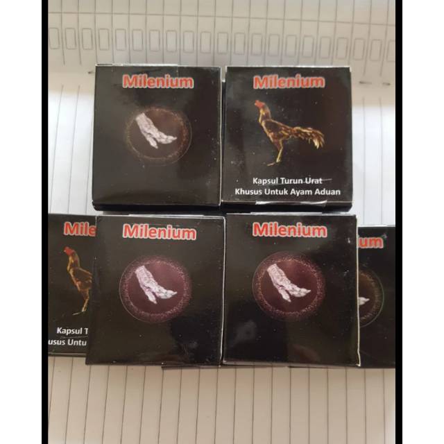 1 kotak MILENIUM obat turun urat kaki bengkak ayam aduan