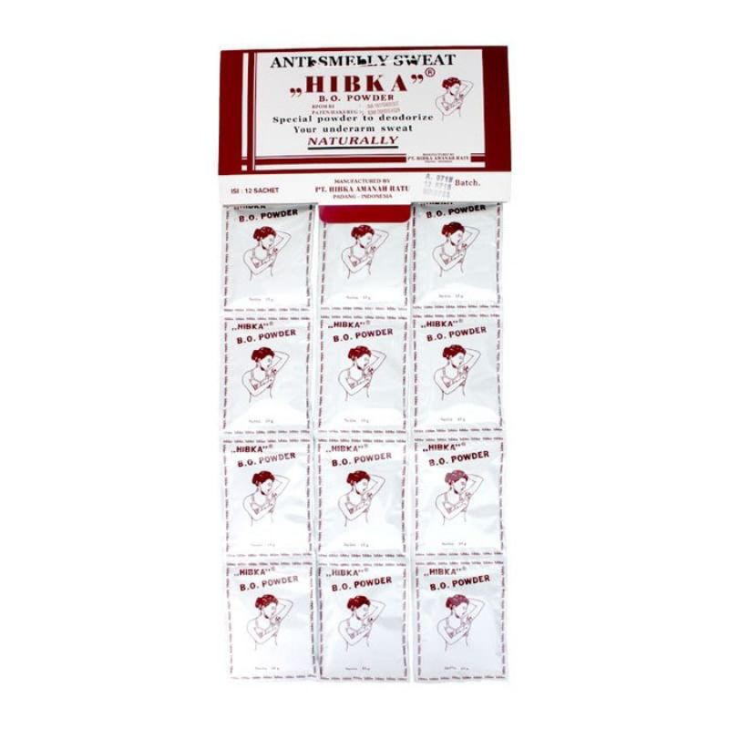 Bedak Hibka (1 papan isi 12 sachet)