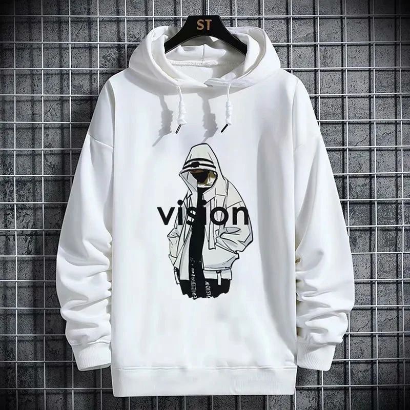 APPAREL Sweater Hoodie Pria Motif VISION terlaris