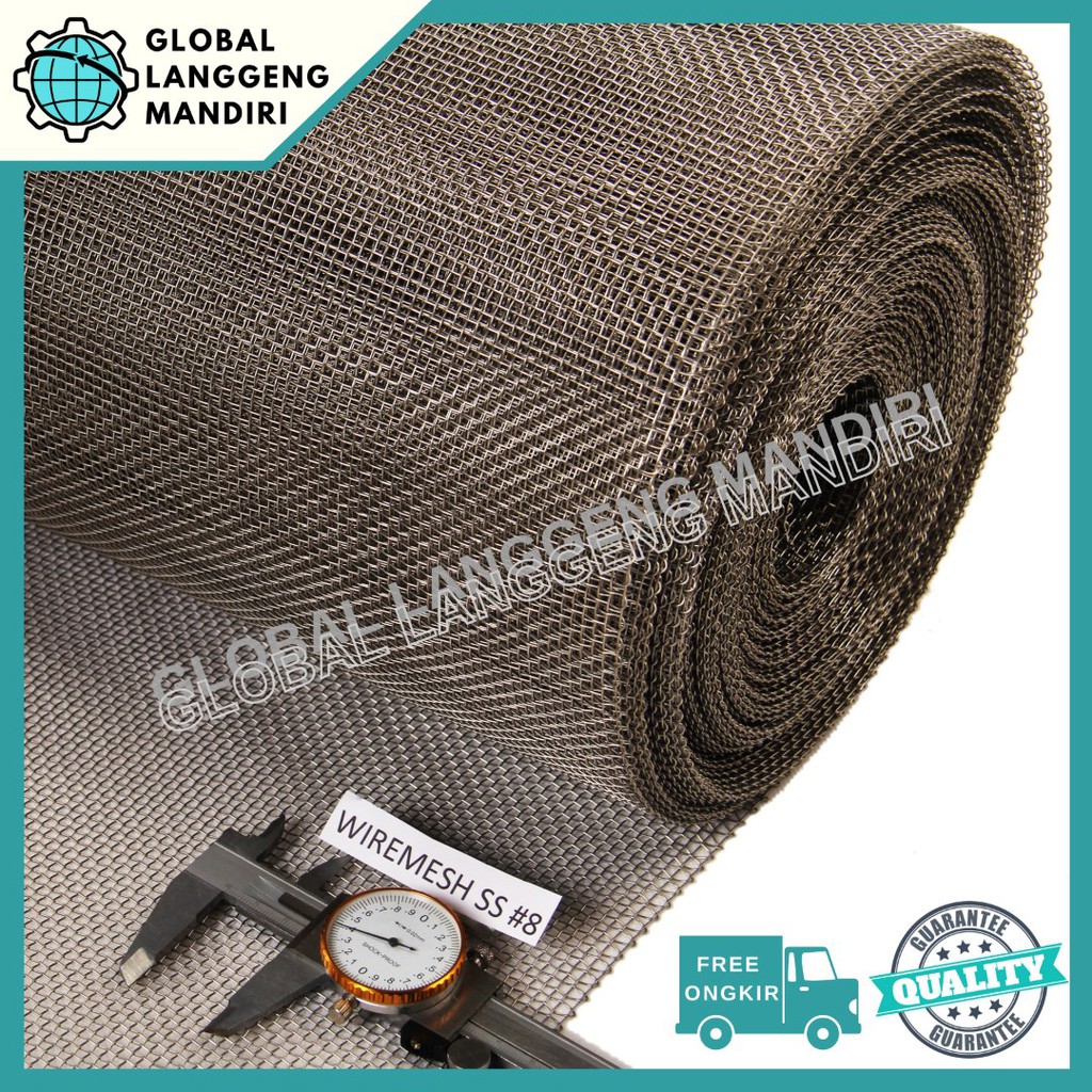 WIRE MESH 8 STAINLESS (304) 1MX1M / WIREMESH #8 AYAKAN STAINLESS