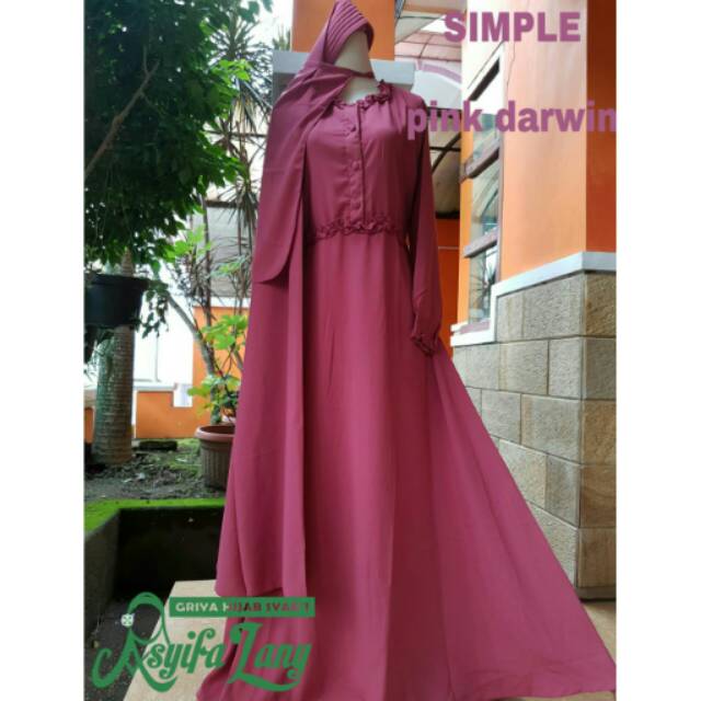 Set gamis simple by Asyifa Lany