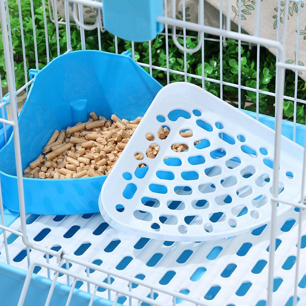 [Elegan] Pipis Toilet Guinea Pig Puppy Indoor Outdoor Sudut Wadah Toilet Potty Training Tray Produk Hewan Peliharaan Pee Pot Litter Tray