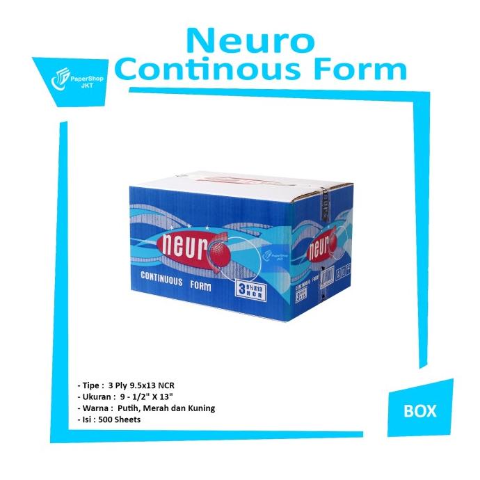 

Continous Form 91/2 x 13 3 Ply ( FOLIO ) Neuro NCR / Kertas Komputer KERTAS FOLIO