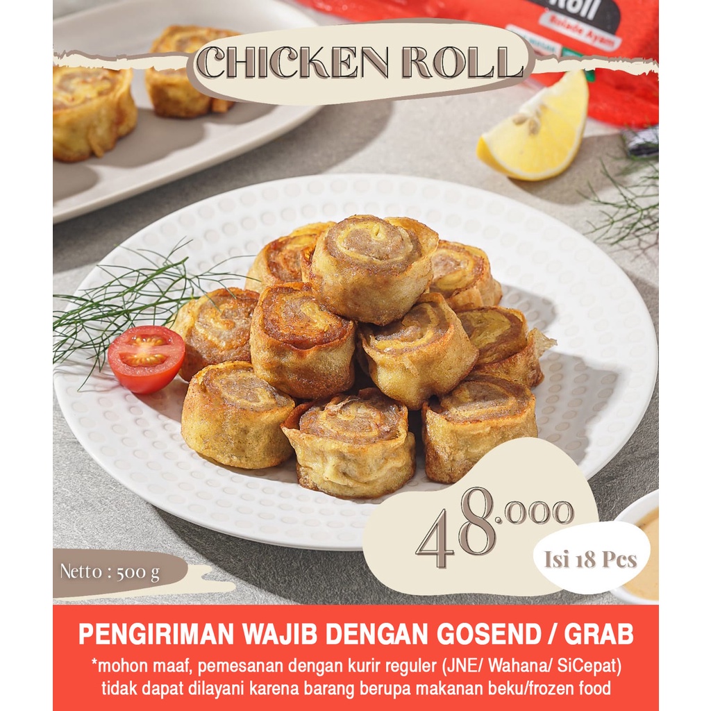 

Frozen Nugget Chicken Roll Rolade Ayam Mayasi Bento