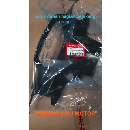 AHM COVER HANDLE RR, batok depan bagian belakang, GRAND, spare part motor honda asli, 53206GN5830FMB