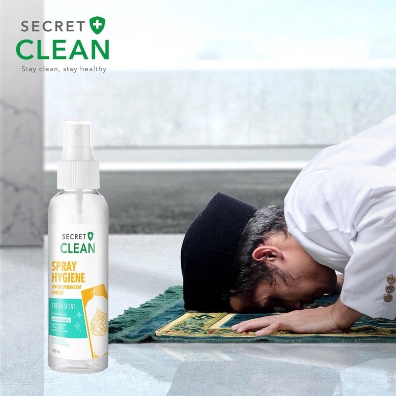 SECRET CLEAN - Spray Hygiene 100 ml Disinfektan Sajadah - Baju