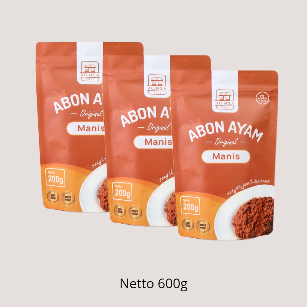 Jual Bonsafood Triple Abon Ayam Manis Gr Shopee Indonesia