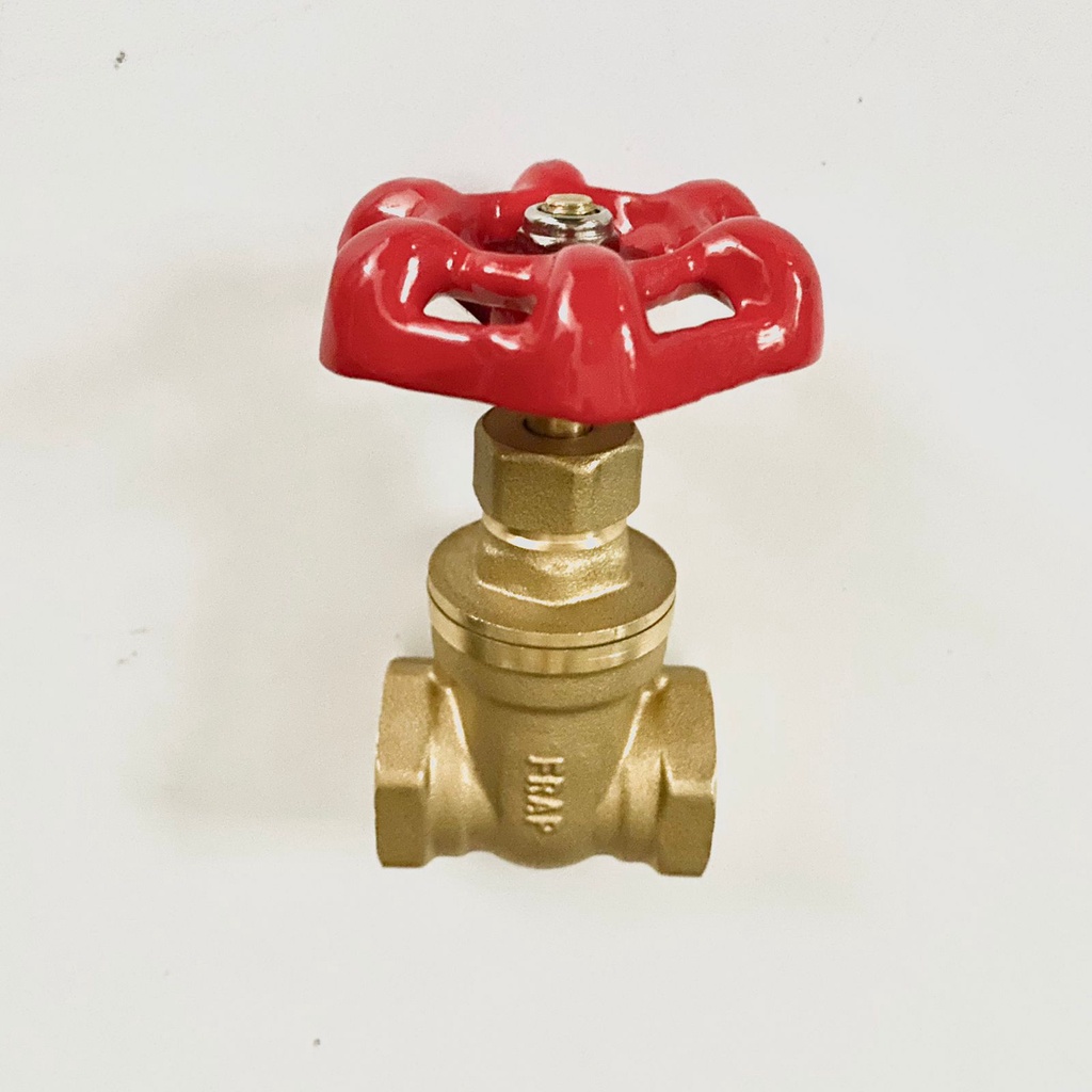 Stop Keran air Kuningan FRAP 1/2 inch - Stop Kran air Putar Gate Valve Setop Gat valve Brass 1/2inch