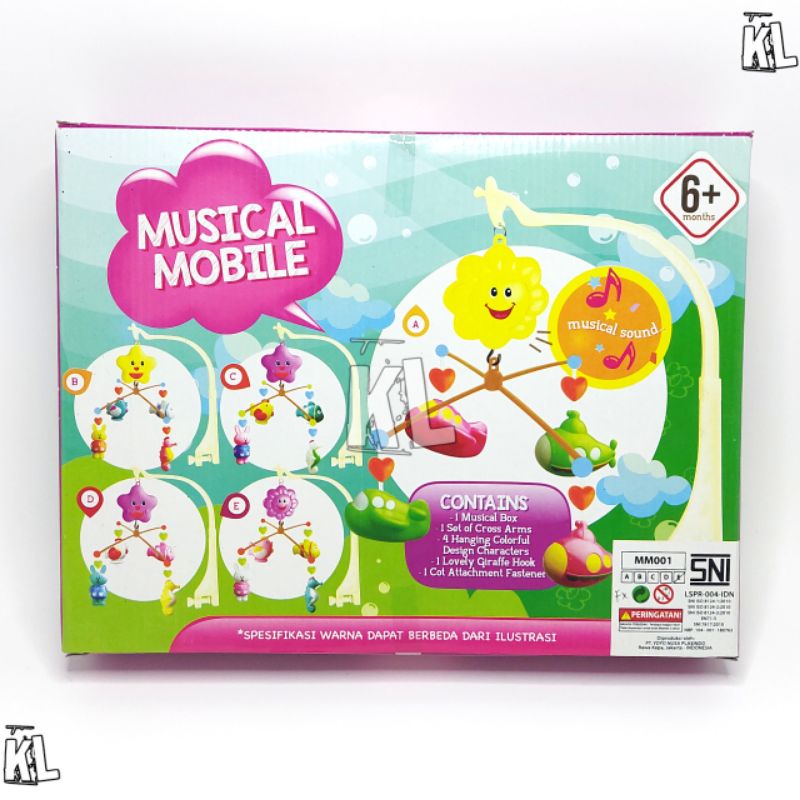 Mainan Bayi Musical Mobile Merry Go Round