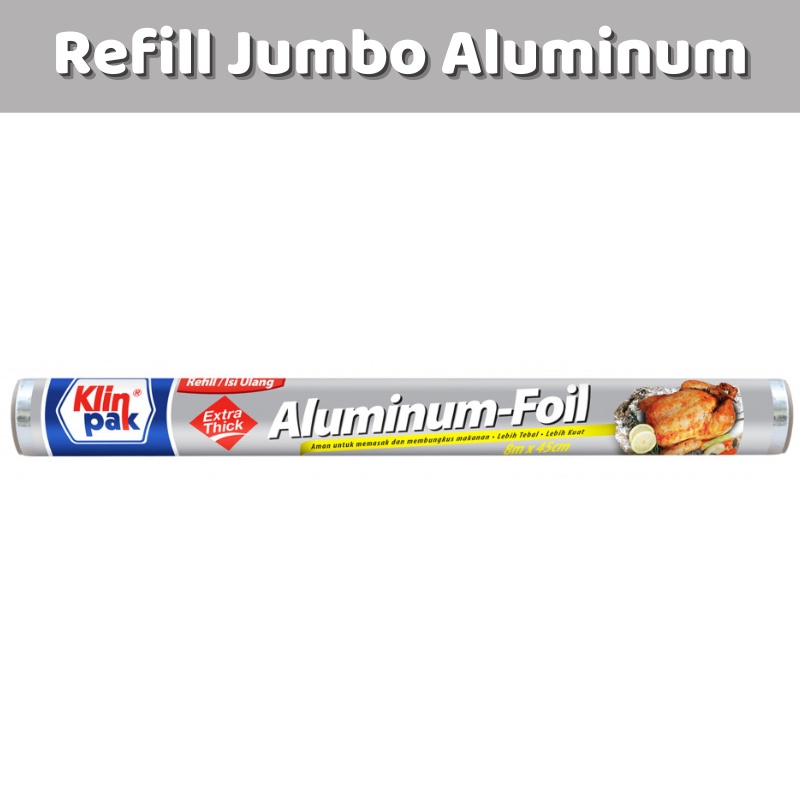 Klinpak Jumbo Aluminum Foil &amp; Klin Pak Cling Wrap Big Size