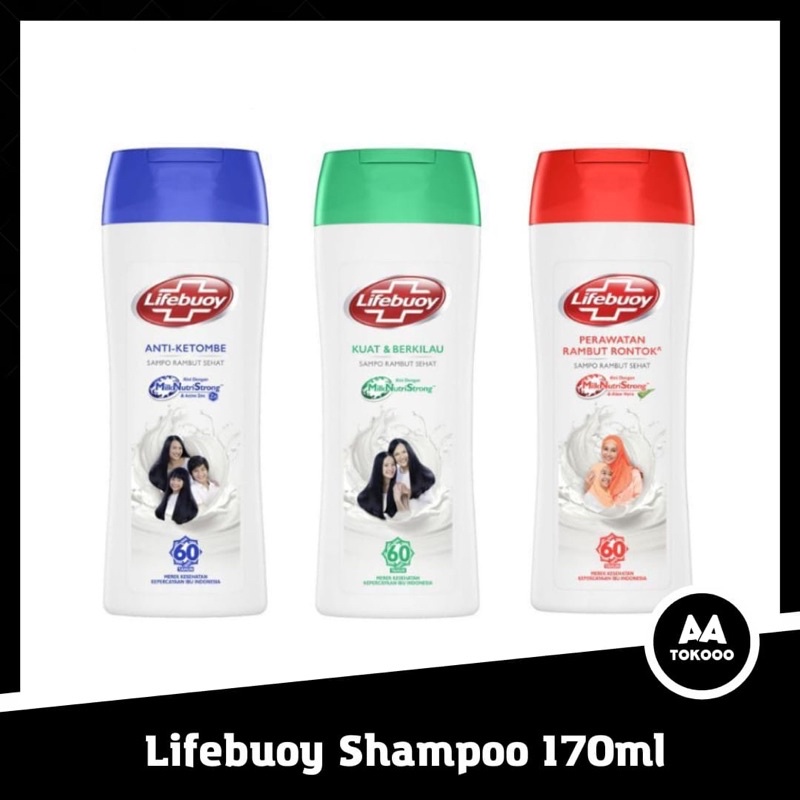 Lifebuoy Shampoo 170ml merah hijau biru