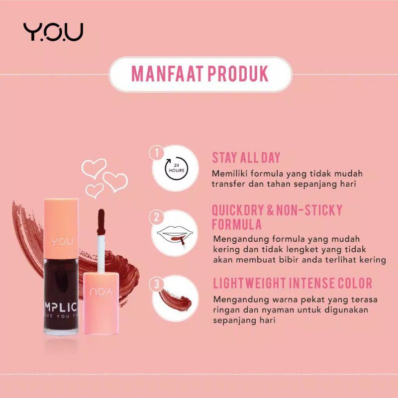 Kosmetik You The Simplicity Love You Tint by You Makeups