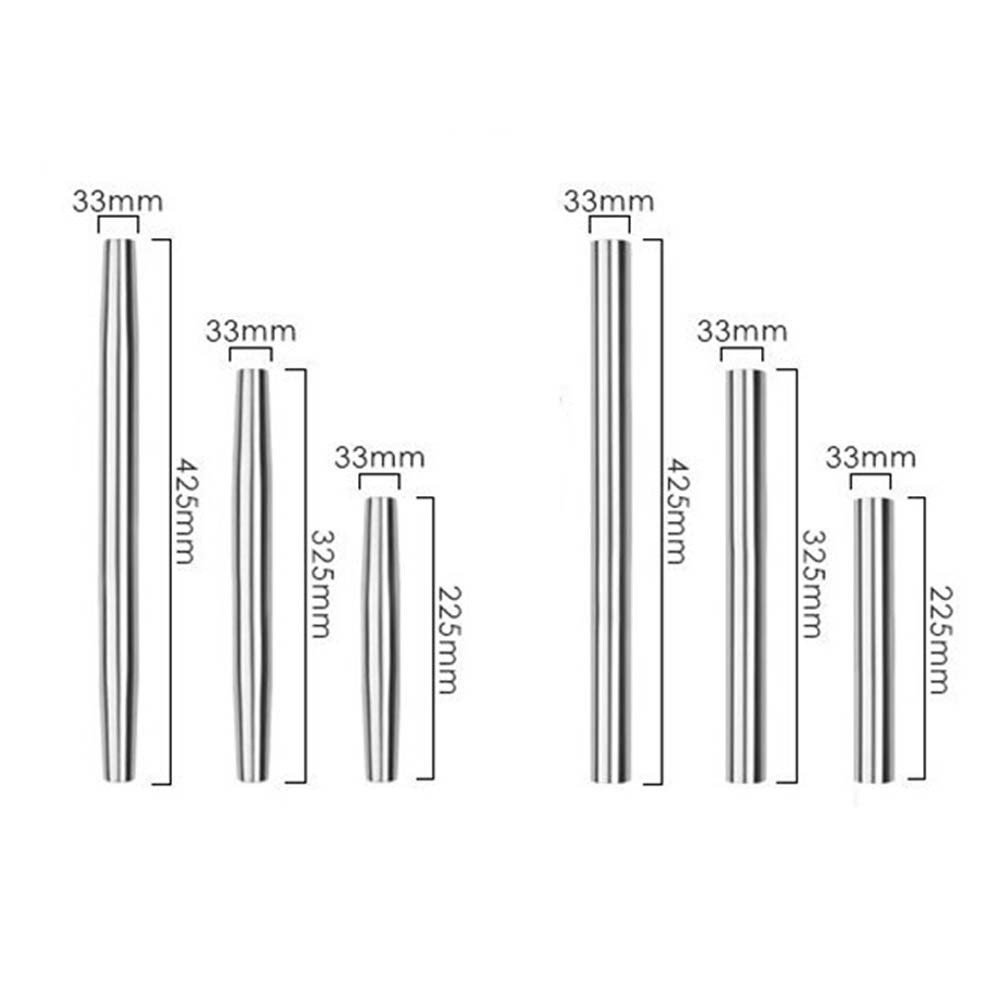 Rebuy Rolling Pin Adonan Pizza / Pastry / Pie Universal Praktis Bahan Stainless Steel