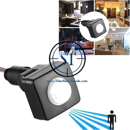 Automatic Motion Sensor Infrared Light Outdor Alarm Gerak Sensor Otomatis PIR 85-265V