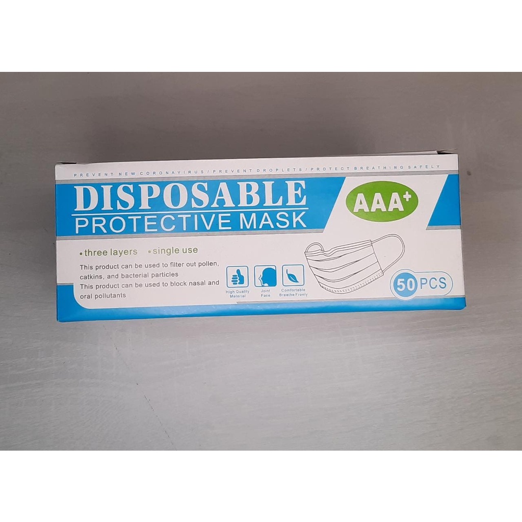 KOTAK MASKER / BOX MASKER DISPOSABLE 3PLY EARLOOP