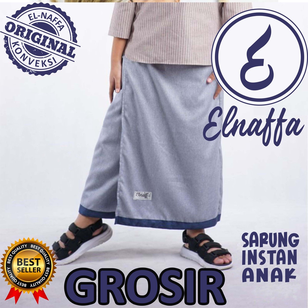 Elnaffa Grosir 4 pcs.Sarung Instan Anak Sarung Sunat.Sarung Anak Anak Motif Kombinasi Usia 2-8 thn GROSIR (SRPC)