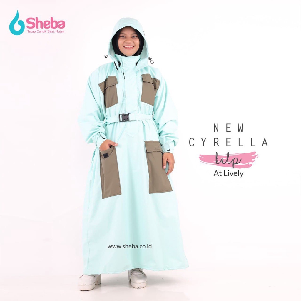 Jas Hujan Muslimah Sheba Cyrella Model Gamis Termurah
