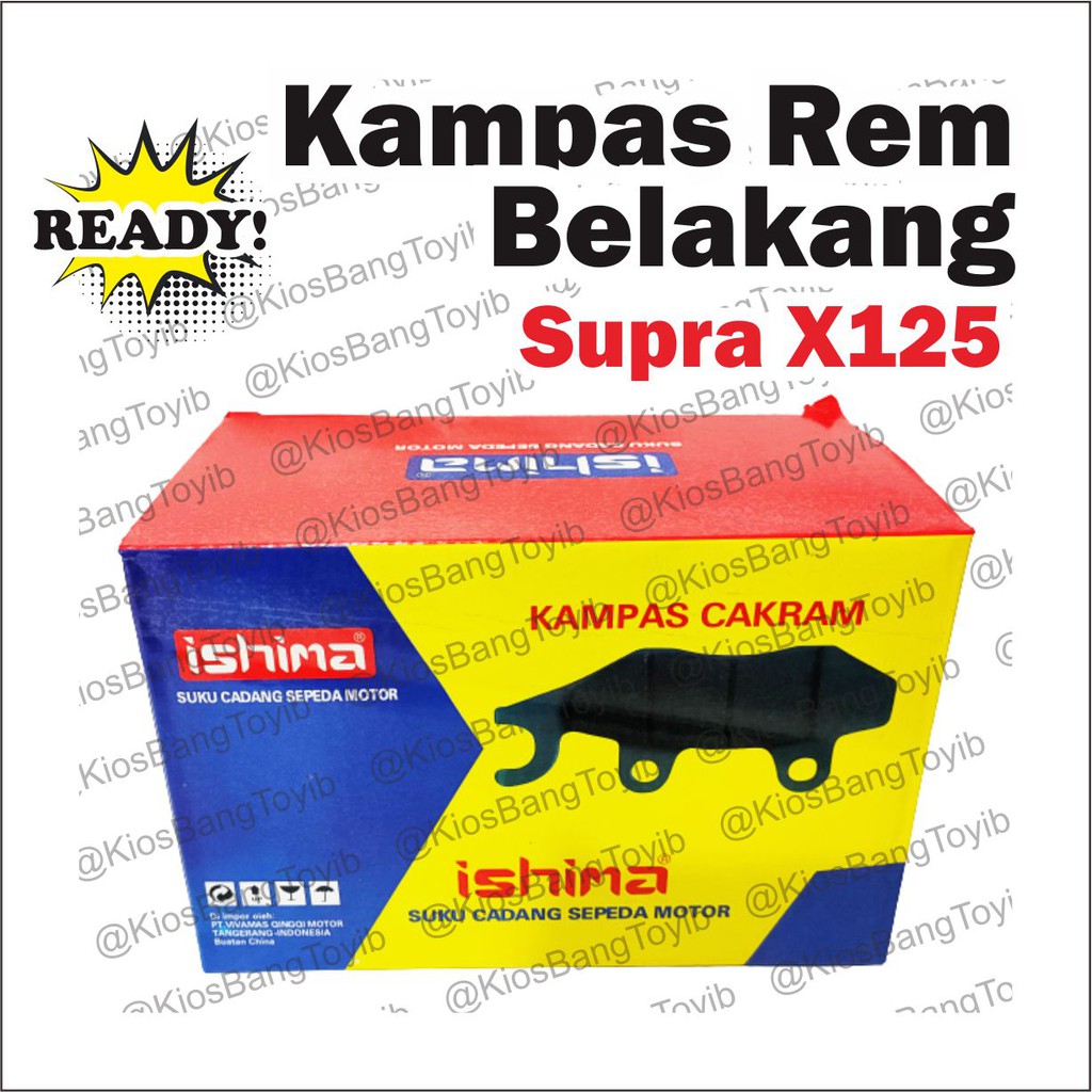 Kampas Rem Cakram Discpad Belakang Honda Supra X125/Tiger/Vixion New/Satria FU/Verza/Megapro ★ISHIMA