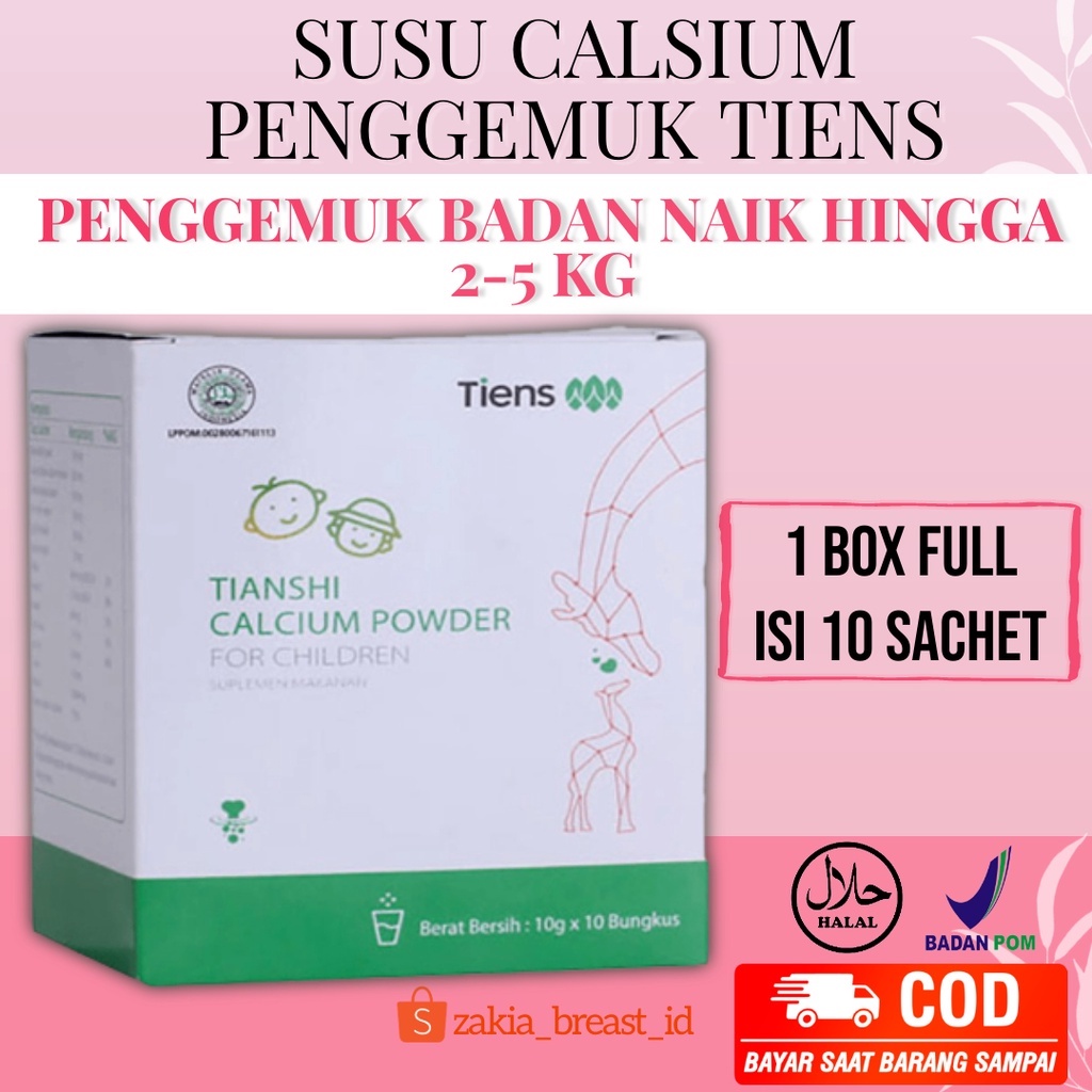 

SUSU KALSIUM PENGGEMUK BADAN DEWASA & ANAK || PENAMBAH BERAT BADAN 2-4 KG | PENGGEMUK BADAN TIENS