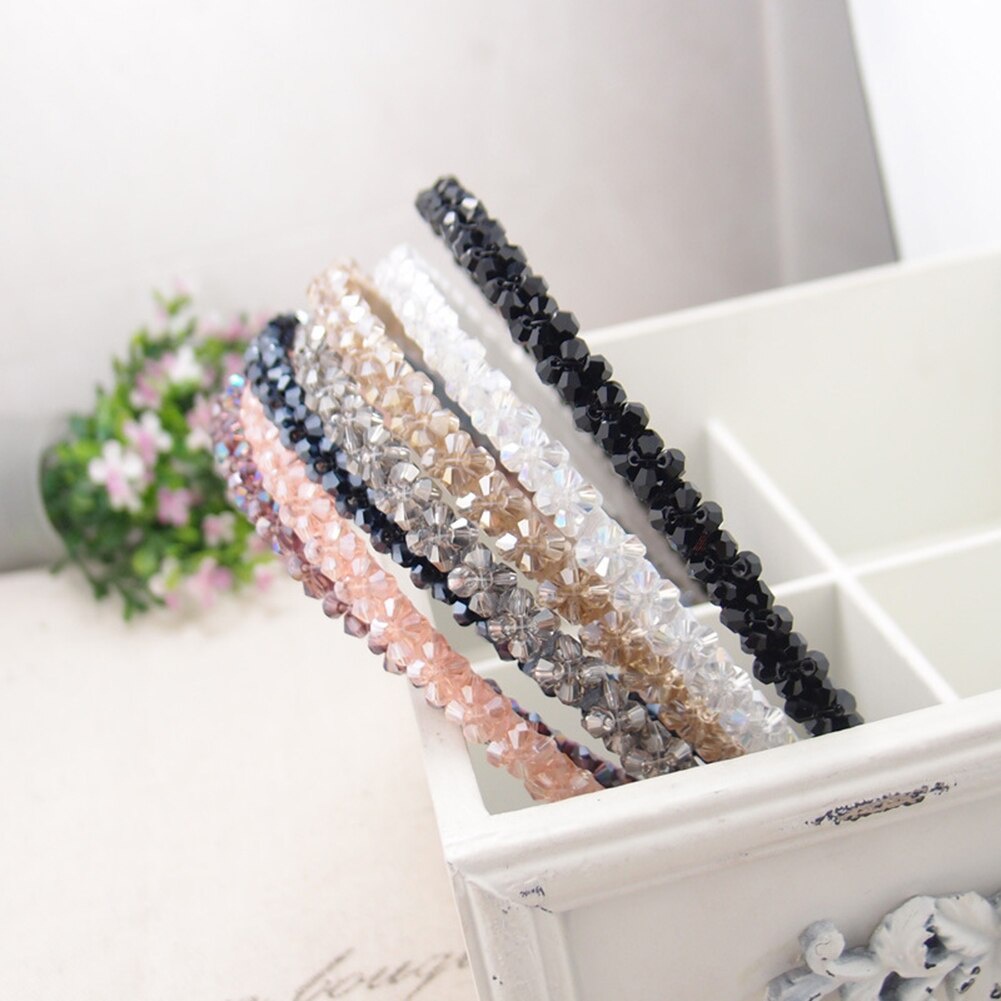 Bando Mutiara Kristal Mutiara Wanita Dewasa Rambut Korea Fashion Bandana Wanita Ikat Kepala Sederhana Gaya Lucu Headband / Korean Hair Band Head Pearl Pearls Cantik Bermotif