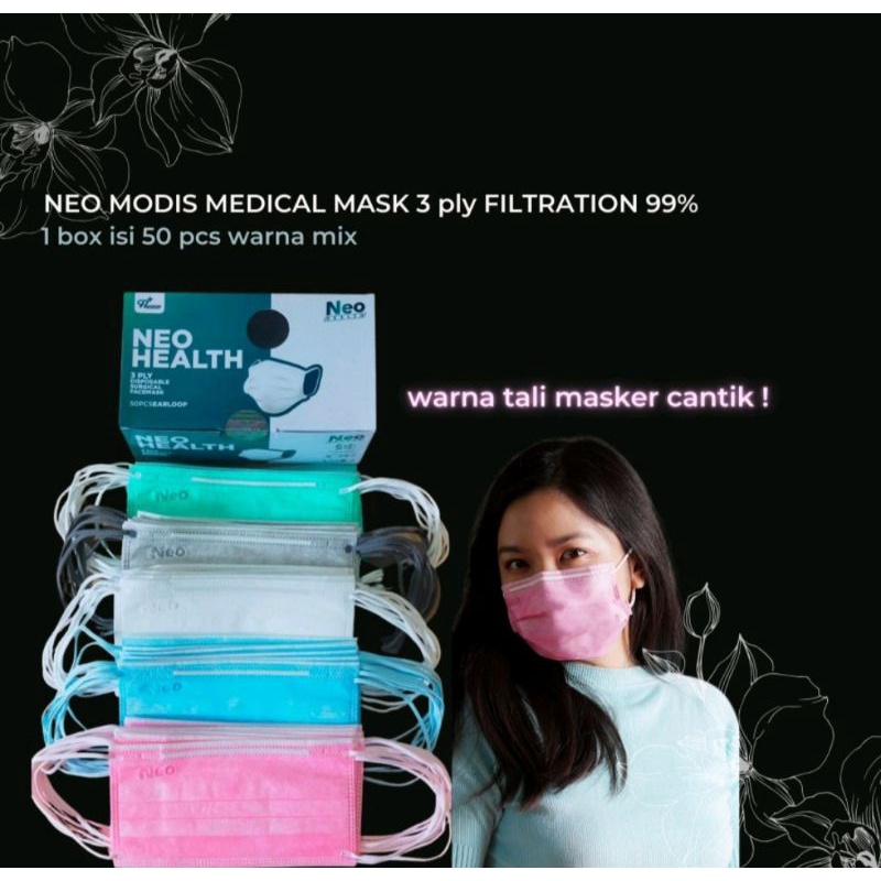 (PROMO) MASKER NEO HEALTH MODIS MEDIS 3 PLY 50pcs