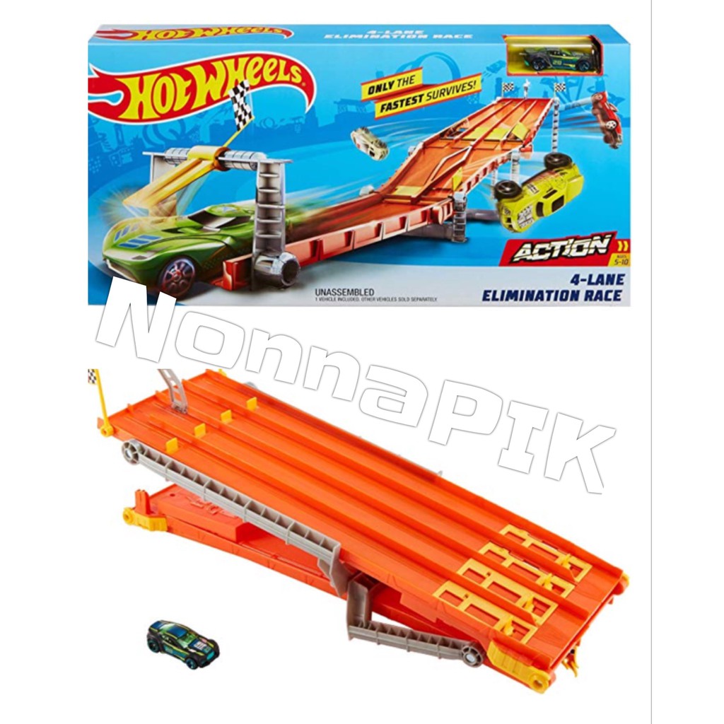 hot wheels 4 lane raceway