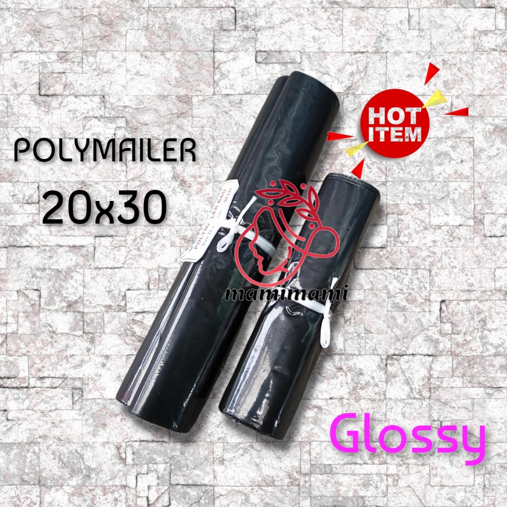 

Plastik Polymailer Hitam 20x30 Kantong Packing Polimer Online Shop Amplop Olshop
