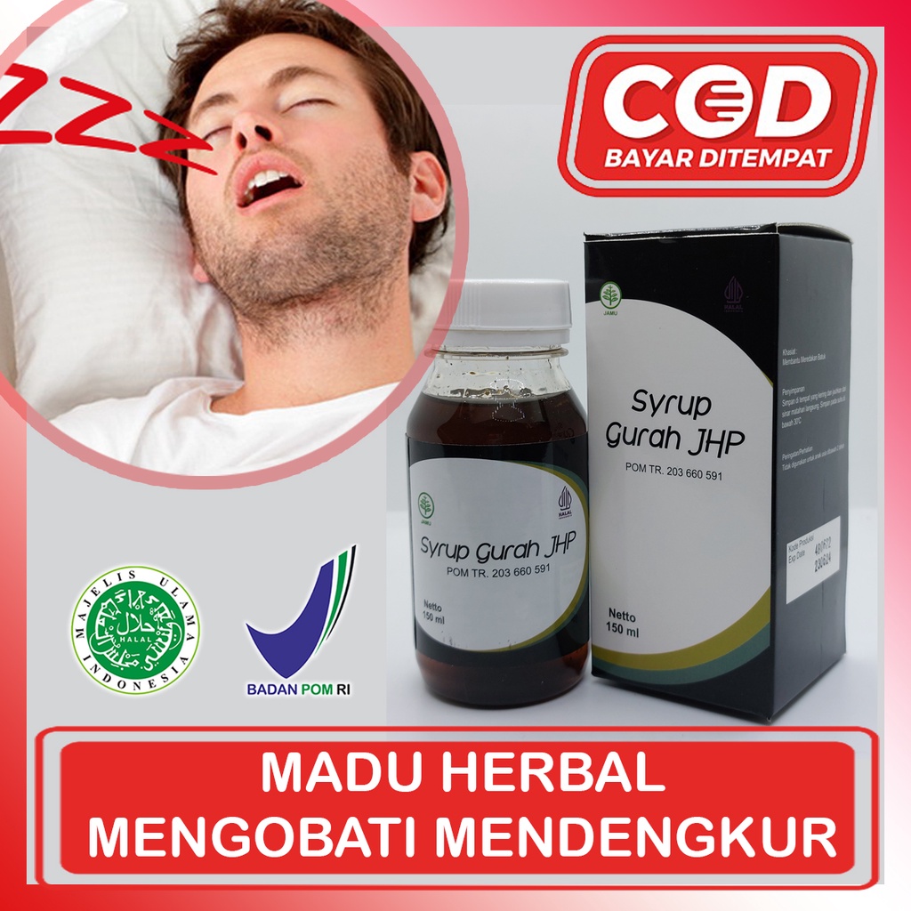 Madu Syrup GURAH JHP Mengatasi Mendengkur / Ngorok - Obat Herbal Alami