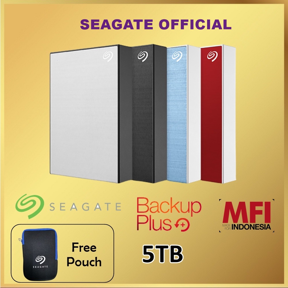 Seagate 5TB Backup Plus HDD Hard Disk External 2.5&quot; Portable 5 TB