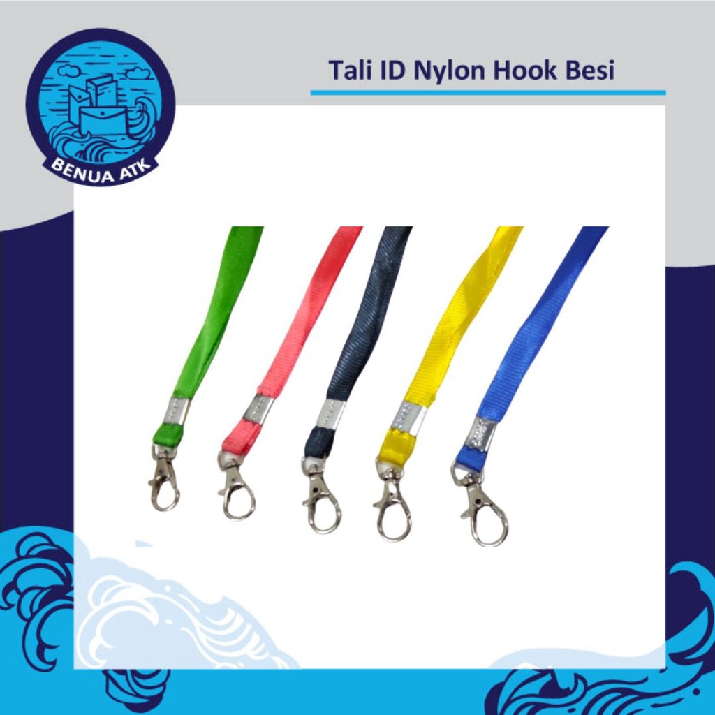 

Tali ID Card / Name Tag Nylon Hook Besi [isi 20pcs] NYLK