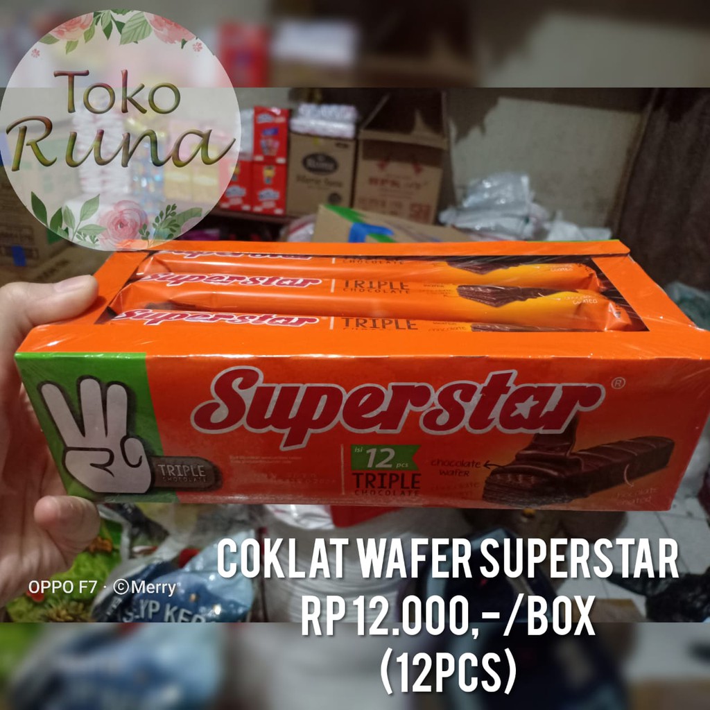 

Wafer Superstar coklat (12pcs)