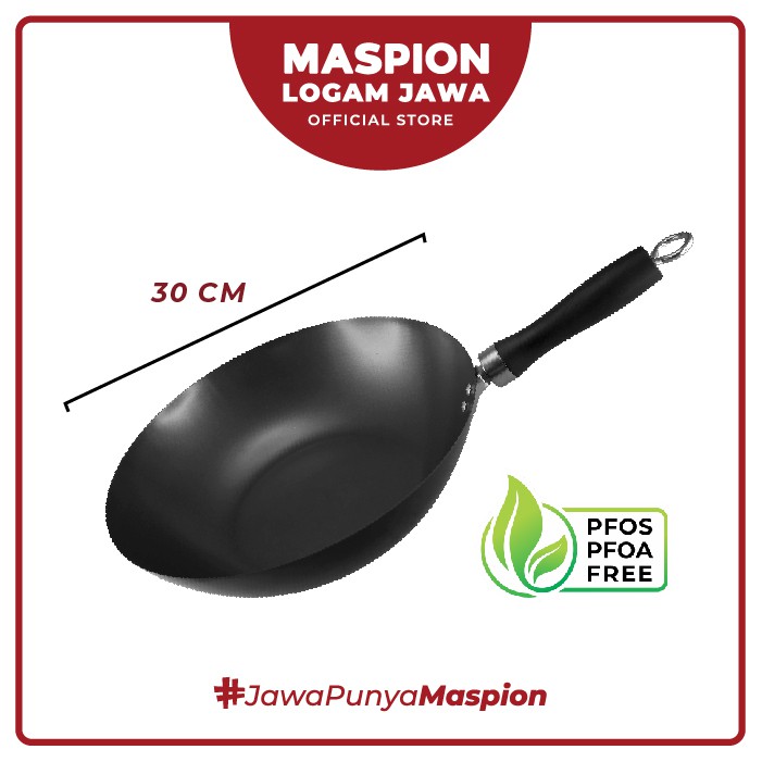Maspion Wajan Basic Classic Wok 30 Cm - Wajan Antilengket