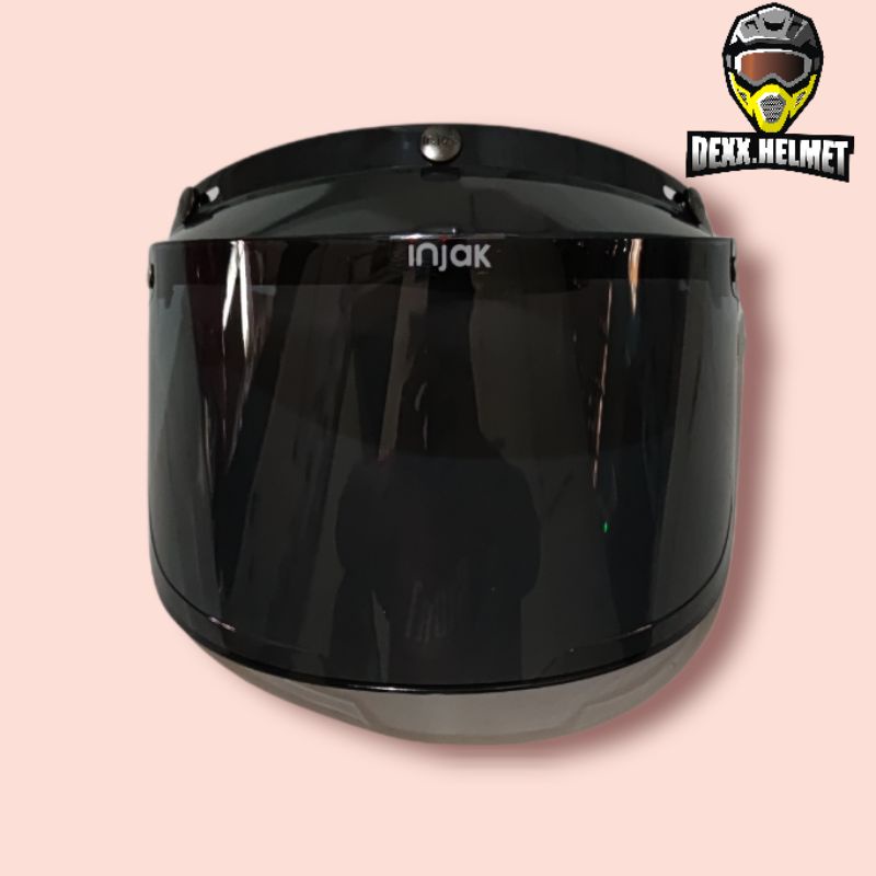 Kaca Helm Bogo Flat Datar Smoke untuk Semua Helm Bogo Cargloss Jpn ARC Termurah Dexx Helmet