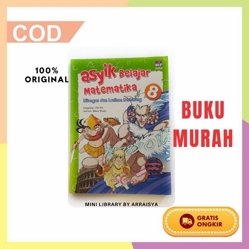 Buku Murah Educomics, Asyik Belajar Matematika 8: Bilangan dan Latihan Berhitung