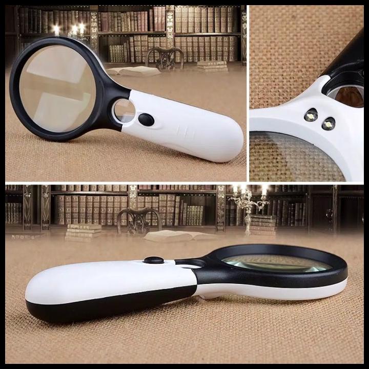 

Daisydooo | (Fc) Ready Lensa Kaca Pembesar 45X Dengan Lampu 3 Led Untuk Membaca