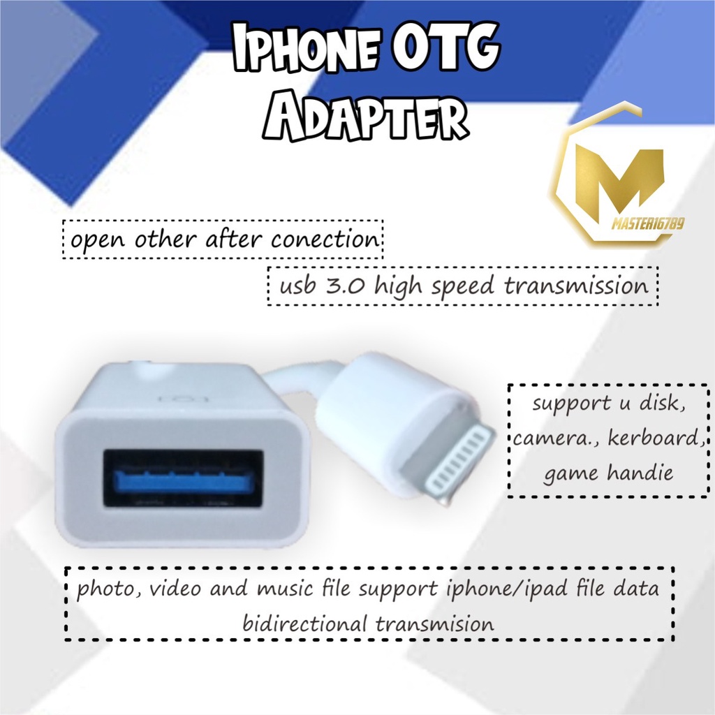 bm042 Kabel data Lightning adapter otg i-pone ma1964