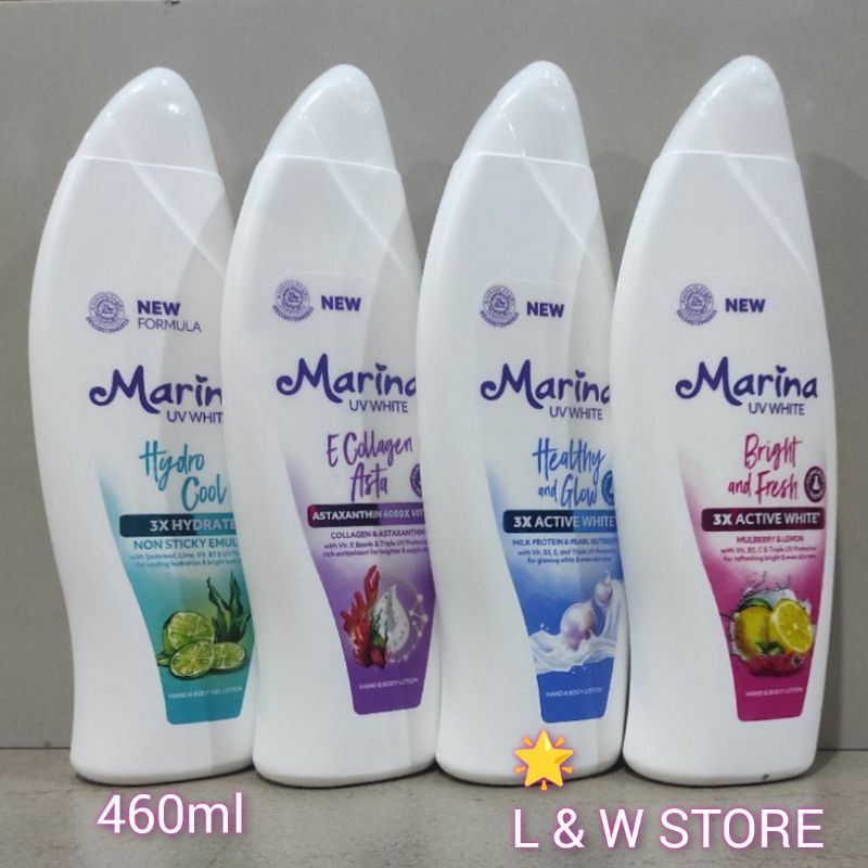 Marina Hand Body Lotion UV White 460 ml