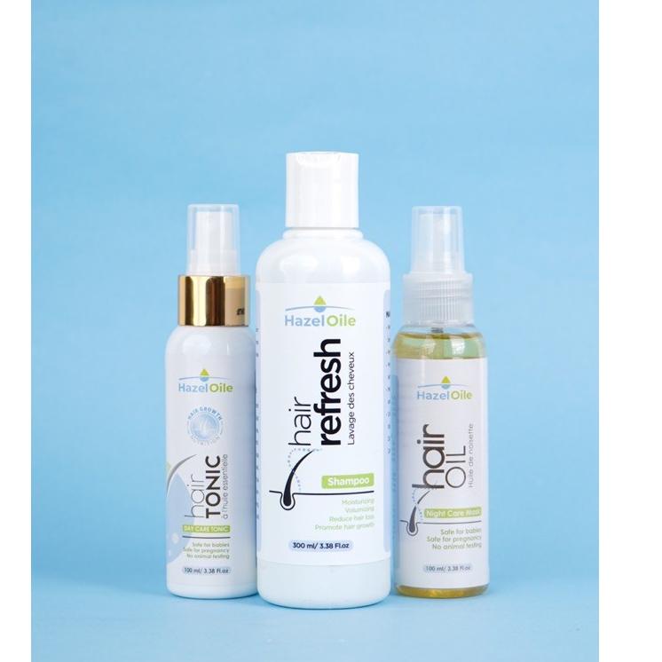 ⇆ HazelOile Hair Care untuk Rambut Rontok Botak Pitak dan Tumbuhkan Rambut Subur Tonic Shampoo Tonik