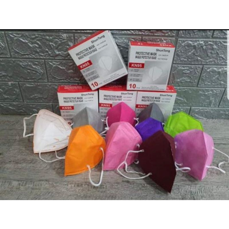 KN95 masker kn95 warna 10 pis
