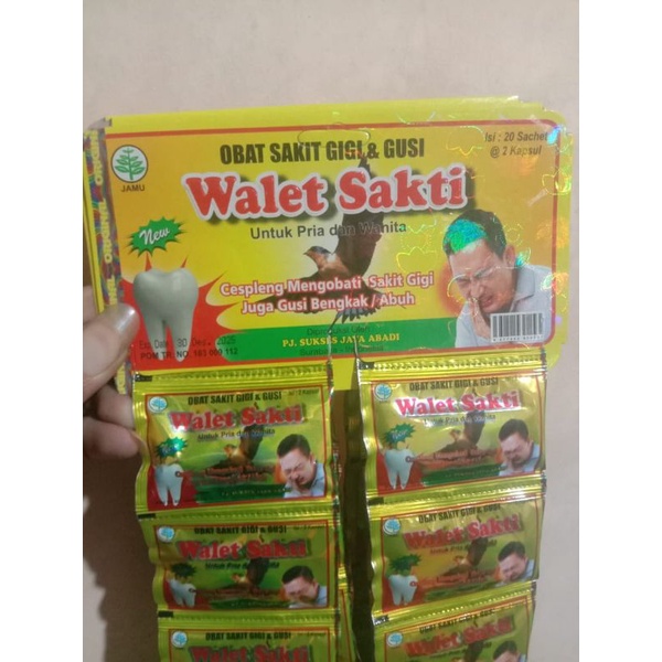 

WALET SAKTI obat sakit gigi kapsul Original