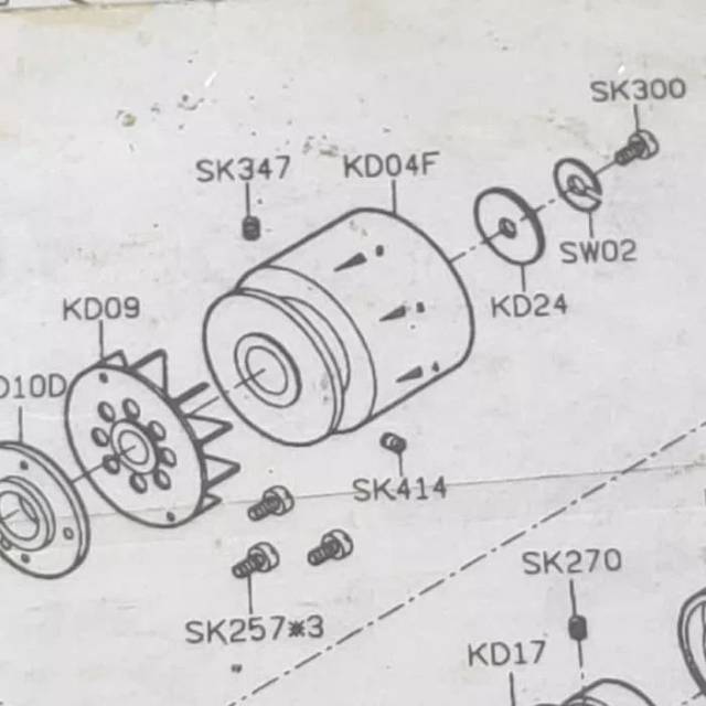 KD04F + SK347 + SK414 Mesin Jahit Obras 747 / 700F