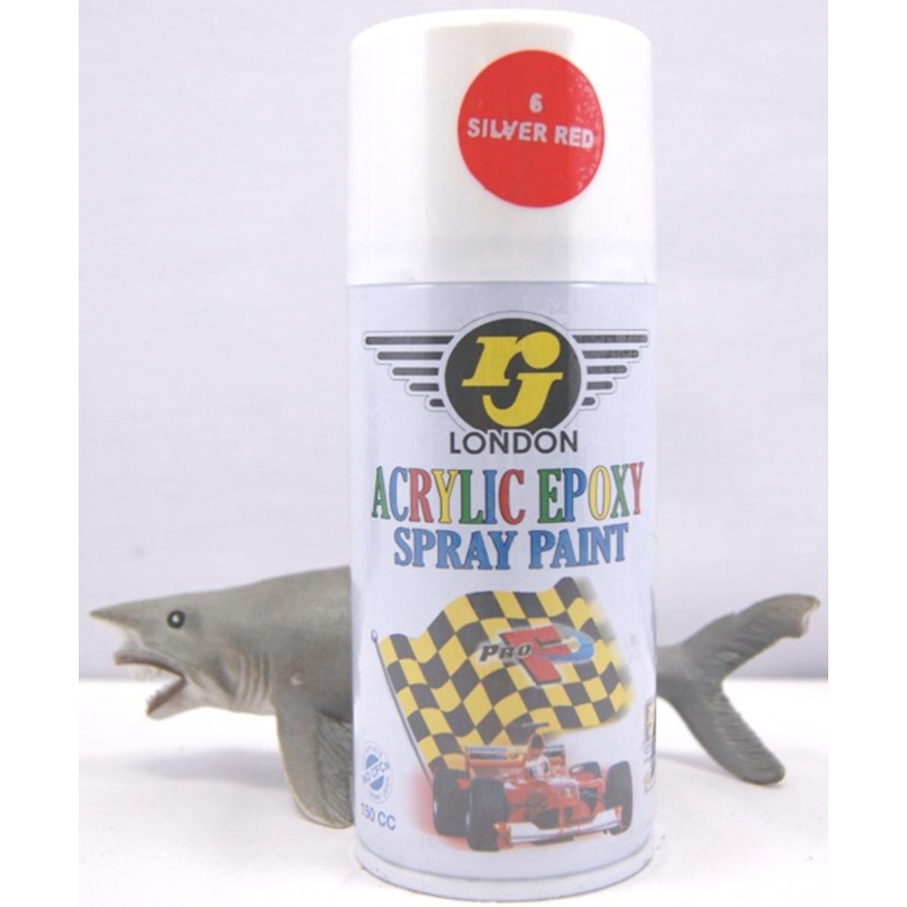 Cat Semprot Merah Perak 150 ~ 400 cc / Silver Red Spray Paint RJ LONDON